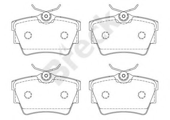 Set placute frana,frana disc OPEL VIVARO platou / sasiu (E7) (2006 - 2014) Break 23980 00 703 00 piesa NOUA