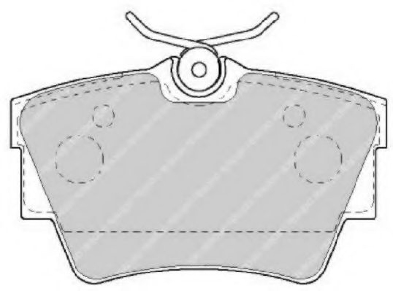 Set placute frana,frana disc OPEL VIVARO caroserie (F7) (2001 - 2014) FERODO FVR1516 piesa NOUA