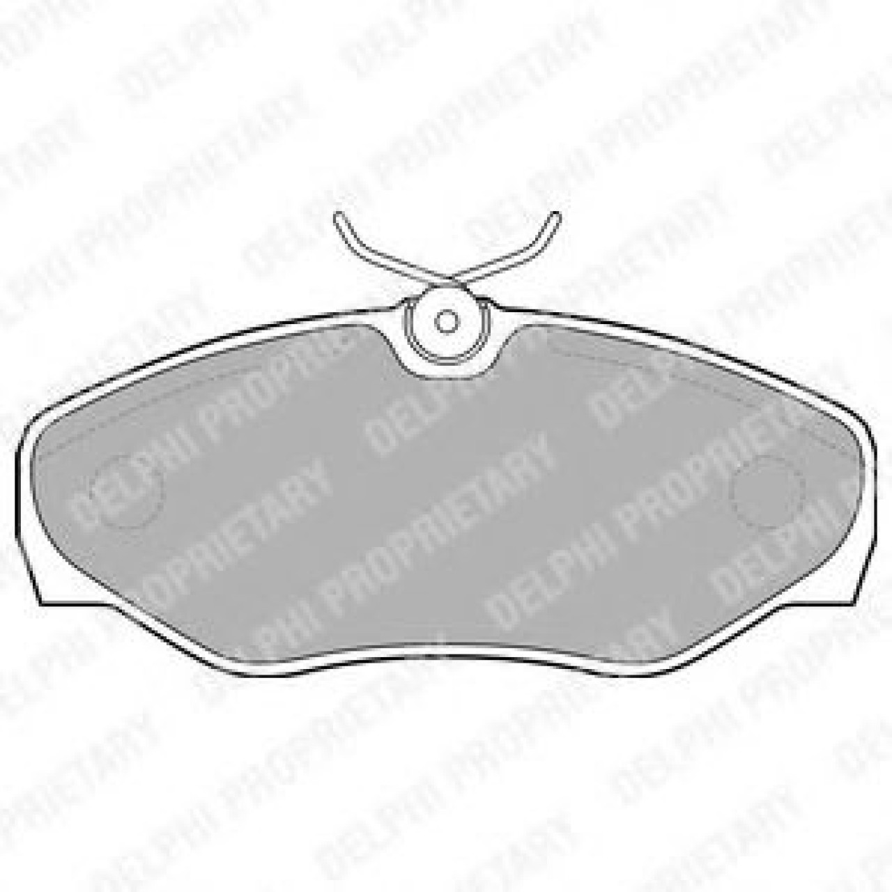 Set placute frana,frana disc OPEL VIVARO caroserie (F7) (2001 - 2014) DELPHI LP1695 piesa NOUA