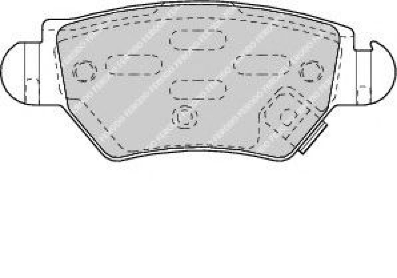 Set placute frana,frana disc OPEL ZAFIRA A (F75) (1999 - 2005) FERODO FDB1294 piesa NOUA