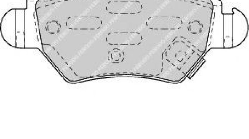 Set placute frana,frana disc OPEL ZAFIRA A (F75) (1999 - 2005) FERODO FDB1294 piesa NOUA