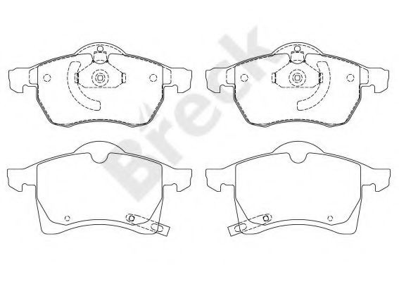 Set placute frana,frana disc OPEL ZAFIRA A (F75) (1999 - 2005) Break 23057 00 701 10 piesa NOUA