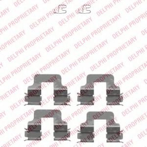 Set placute frana,frana disc OPEL ZAFIRA B (A05) (2005 - 2016) DELPHI LP2188 piesa NOUA