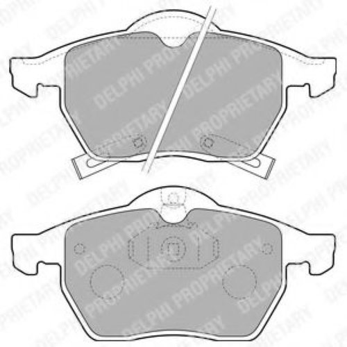 Set placute frana,frana disc OPEL ZAFIRA B (A05) (2005 - 2016) DELPHI LP1731 piesa NOUA