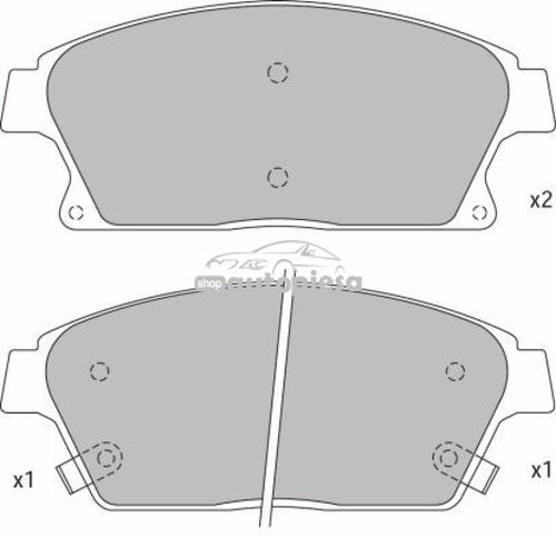 Set placute frana,frana disc OPEL ZAFIRA TOURER C (P12) (2011 - 2016) KRIEGER 0950006351 piesa NOUA