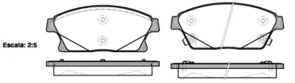 Set placute frana,frana disc OPEL ZAFIRA TOURER C (P12) (2011 - 2016) REMSA 1431.02 piesa NOUA