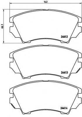 Set placute frana,frana disc OPEL ZAFIRA TOURER C (P12) (2011 - 2016) BREMBO P 59 055 piesa NOUA