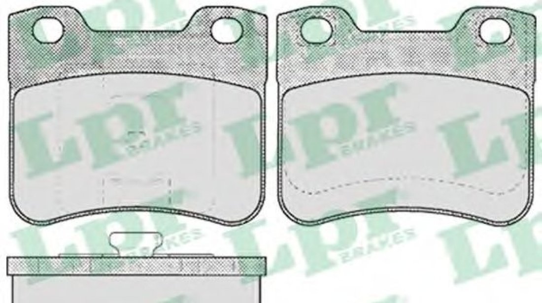 Set placute frana,frana disc PEUGEOT 106 I (1A, 1C) (1991 - 1996) LPR 05P643 piesa NOUA