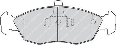 Set placute frana,frana disc PEUGEOT 106 I (1A, 1C) (1991 - 1996) FERODO FDB1168 piesa NOUA