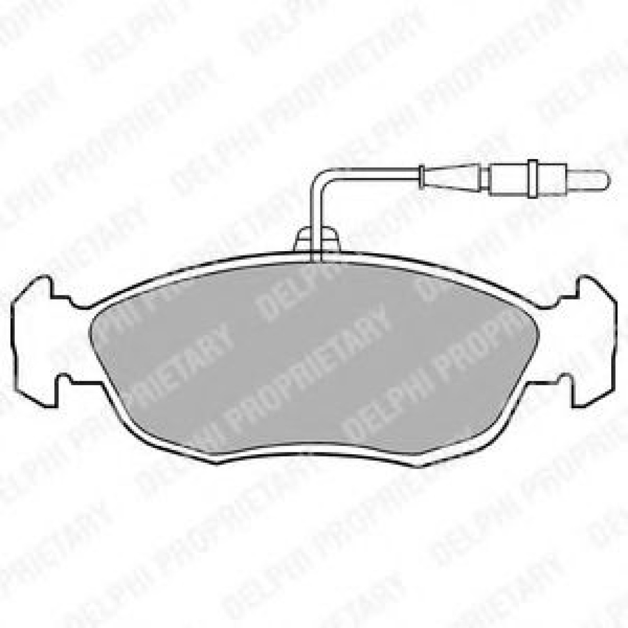 Set placute frana,frana disc PEUGEOT 106 I (1A, 1C) (1991 - 1996) DELPHI LP793 piesa NOUA