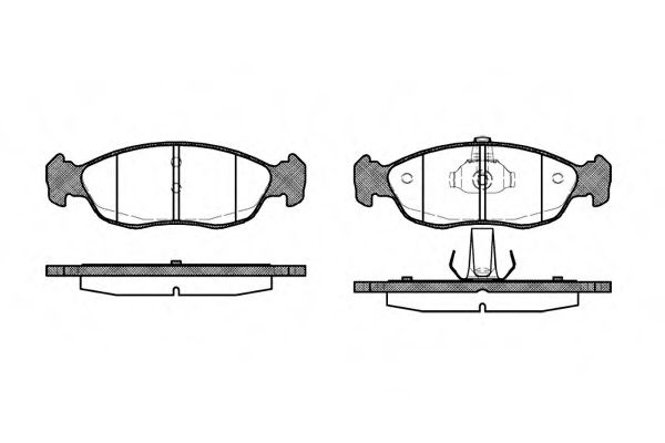 Set placute frana,frana disc PEUGEOT 106 II (1) (1996 - 2016) REMSA 0461.10 piesa NOUA