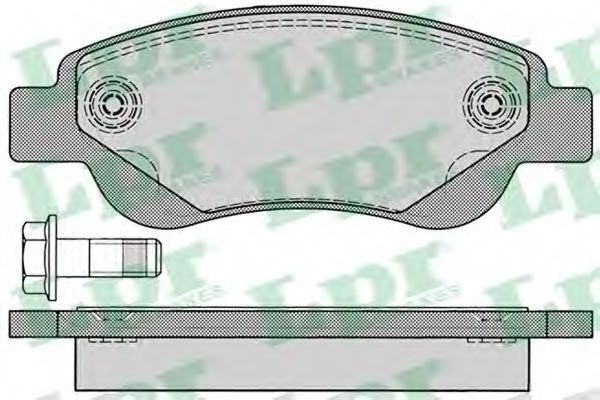 Set placute frana,frana disc PEUGEOT 108 (2014 - 2016) LPR 05P1235 piesa NOUA