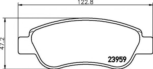 Set placute frana,frana disc PEUGEOT 108 (2014 - 2016) TEXTAR 2395901 piesa NOUA