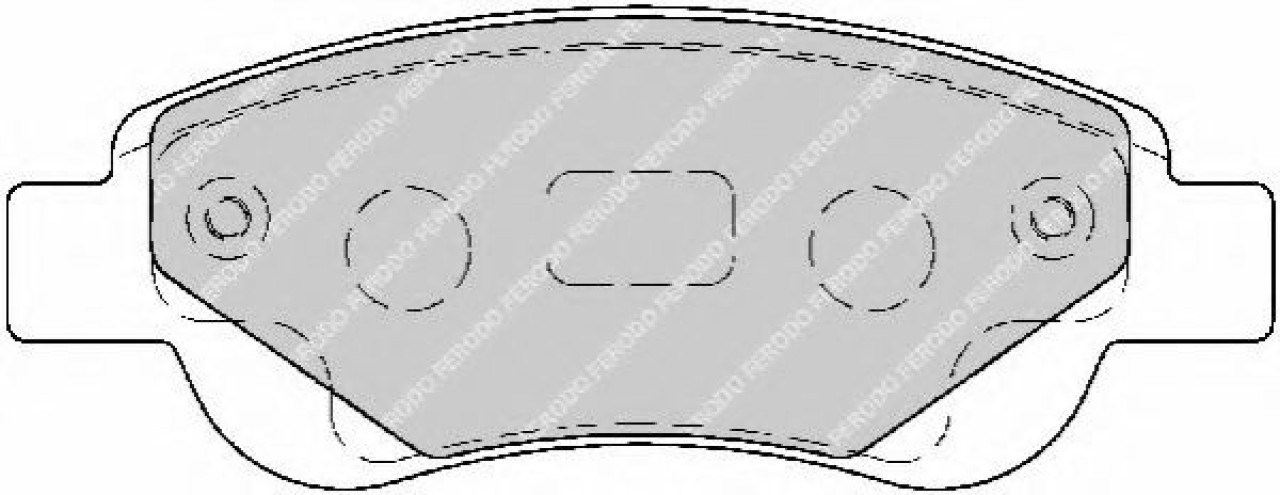 Set placute frana,frana disc PEUGEOT 108 (2014 - 2016) FERODO FDB1790 piesa NOUA