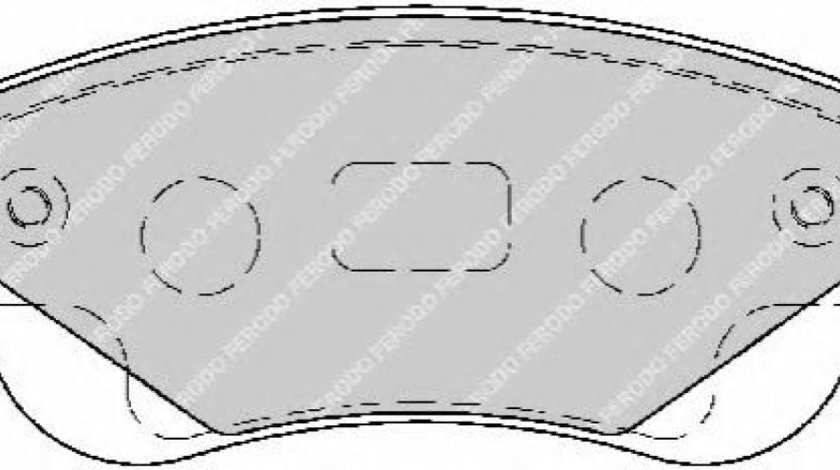 Set placute frana,frana disc PEUGEOT 108 (2014 - 2016) FERODO FDB1790 piesa NOUA