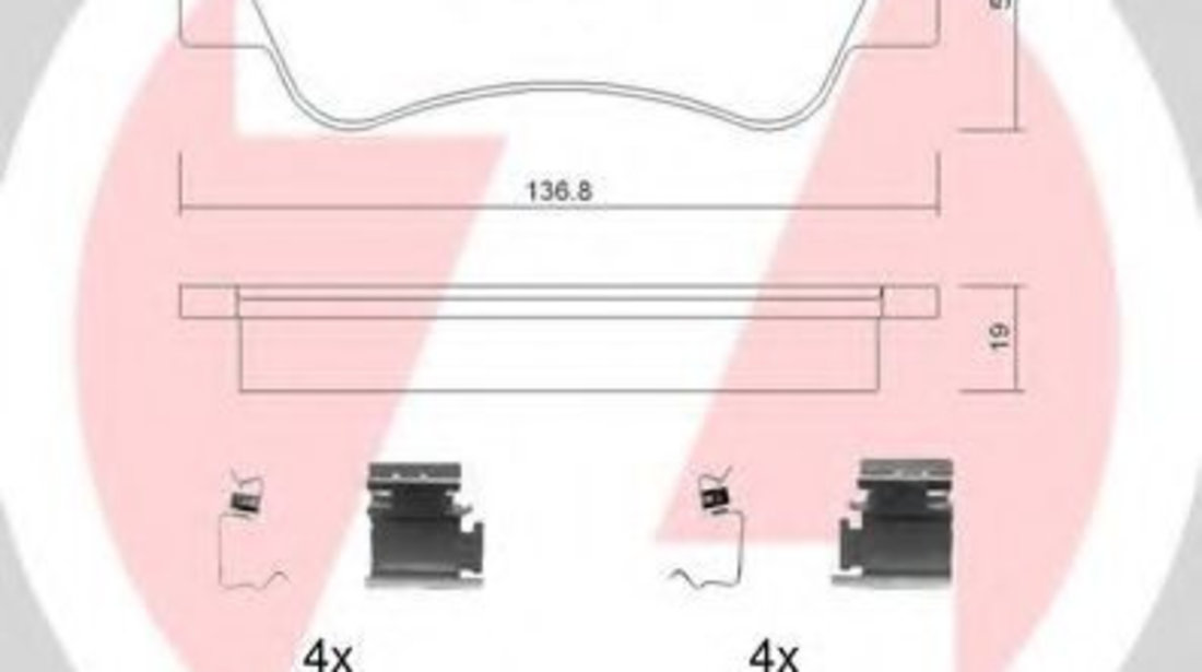 Set placute frana,frana disc PEUGEOT 206 limuzina (2007 - 2016) ZIMMERMANN 23599.190.2 piesa NOUA