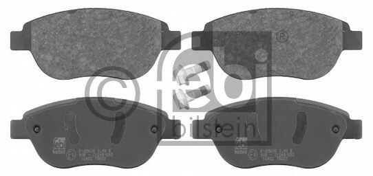 Set placute frana,frana disc PEUGEOT 206 Hatchback (2A/C) (1998 - 2016) FEBI BILSTEIN 16422 piesa NOUA