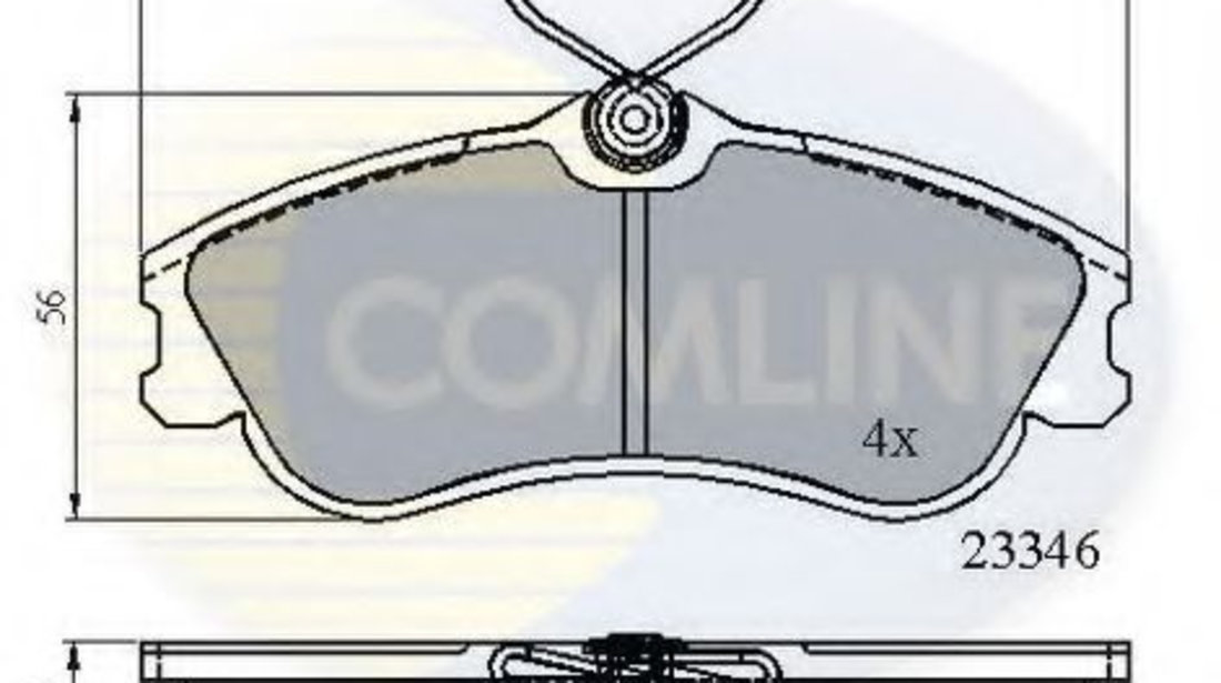 Set placute frana,frana disc PEUGEOT 206 Hatchback (2A/C) (1998 - 2016) COMLINE CBP0892 piesa NOUA