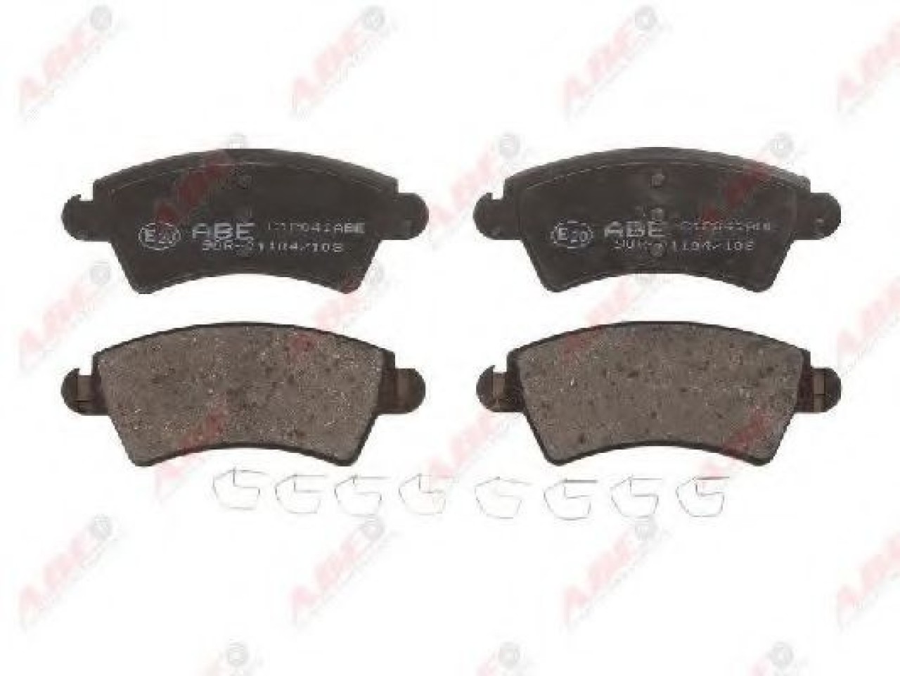 Set placute frana,frana disc PEUGEOT 206 Hatchback (2A/C) (1998 - 2016) ABE C1P041ABE piesa NOUA