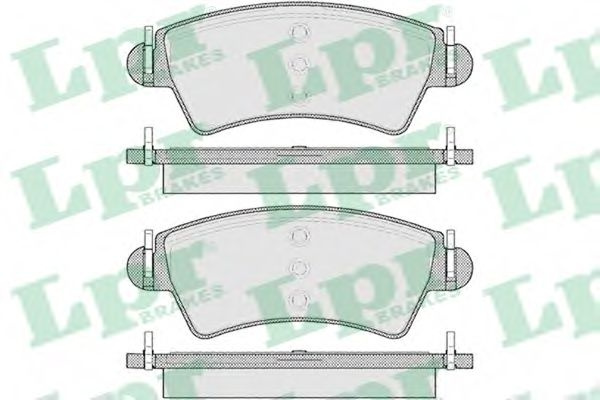 Set placute frana,frana disc PEUGEOT 206 Hatchback (2A/C) (1998 - 2016) LPR 05P1105 piesa NOUA