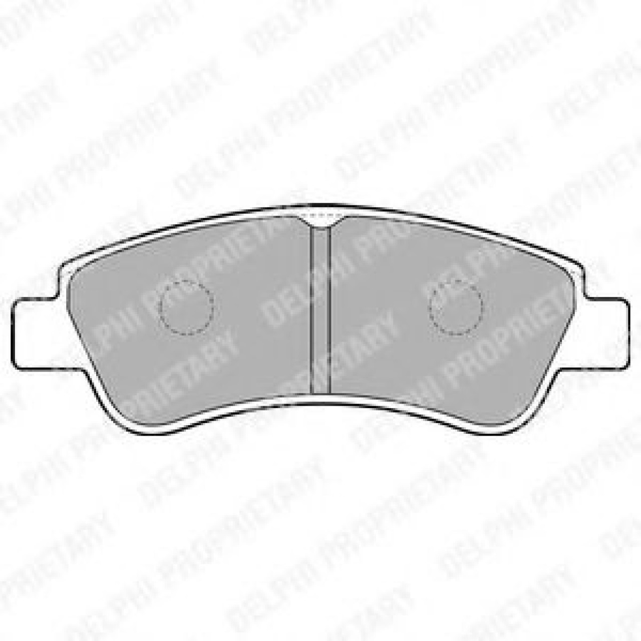 Set placute frana,frana disc PEUGEOT 206 Hatchback (2A/C) (1998 - 2016) DELPHI LP1727 piesa NOUA