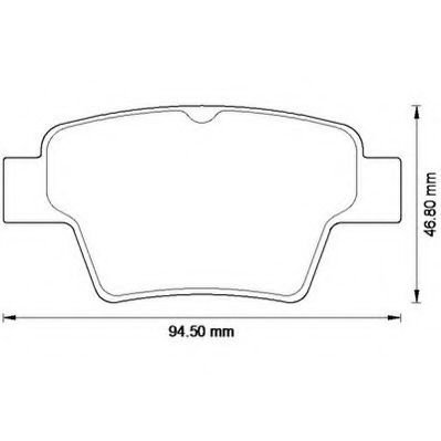 Set placute frana,frana disc PEUGEOT 207 CC (WD) (2007 - 2016) JURID 573235J piesa NOUA