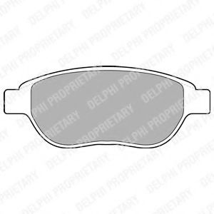 Set placute frana,frana disc PEUGEOT 207 CC (WD) (2007 - 2016) DELPHI LP1653 piesa NOUA
