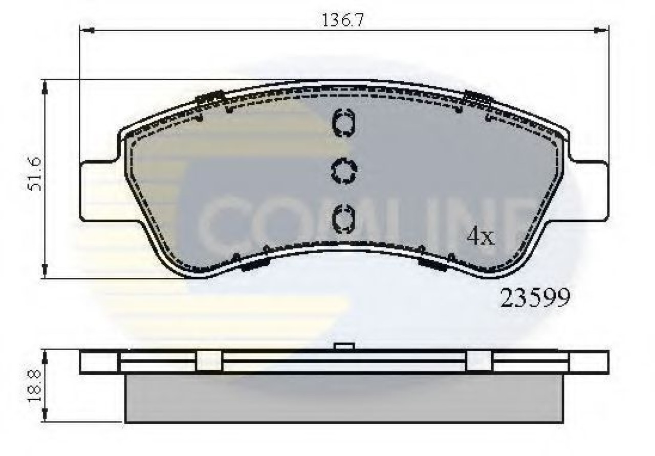 Set placute frana,frana disc PEUGEOT 207 SW (WK) (2007 - 2016) COMLINE CBP01525 piesa NOUA