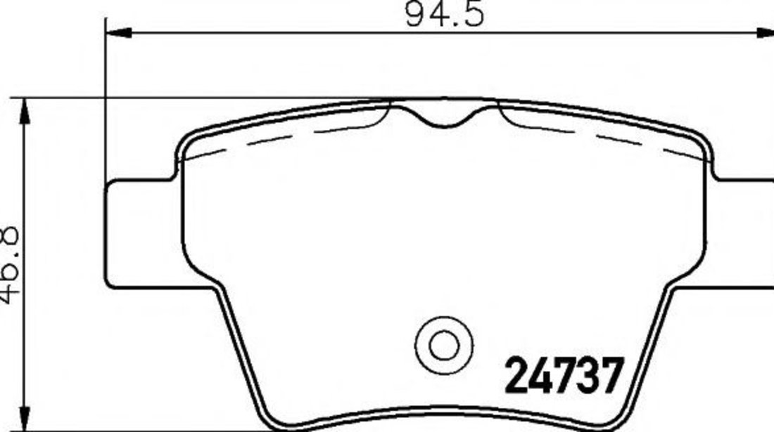 Set placute frana,frana disc PEUGEOT 207 SW (WK) (2007 - 2016) TEXTAR 2473701 piesa NOUA