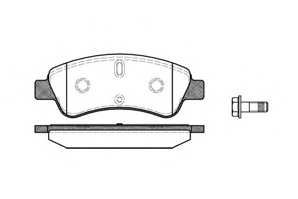 Set placute frana,frana disc PEUGEOT 207 SW (WK) (2007 - 2016) REMSA 0840.10 piesa NOUA