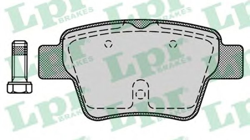 Set placute frana,frana disc PEUGEOT 207 SW (WK) (2007 - 2016) LPR 05P1278 piesa NOUA