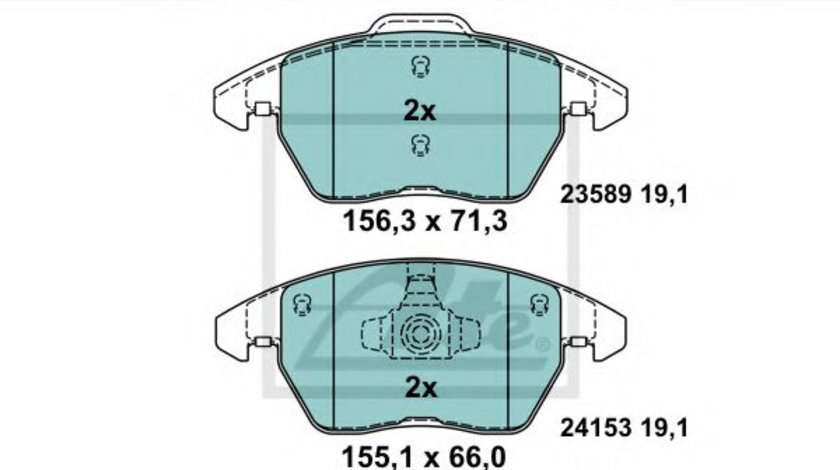 Set placute frana,frana disc PEUGEOT 207 SW (WK) (2007 - 2016) ATE 13.0470-7202.2 piesa NOUA