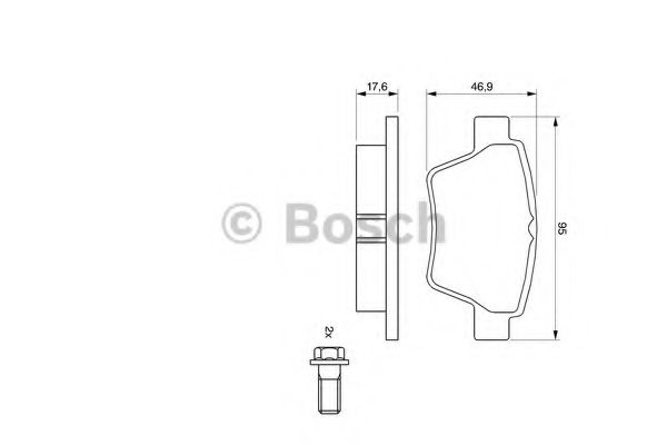 Set placute frana,frana disc PEUGEOT 207 (WA, WC) (2006 - 2016) BOSCH 0 986 494 099 piesa NOUA