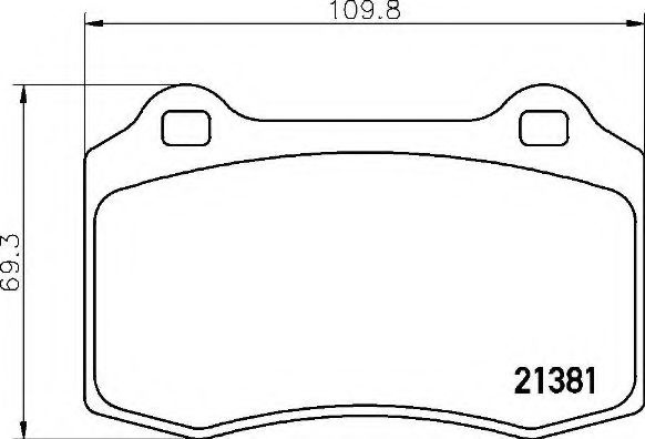 Set placute frana,frana disc PEUGEOT 208 (2012 - 2016) BREMBO P 36 020 piesa NOUA