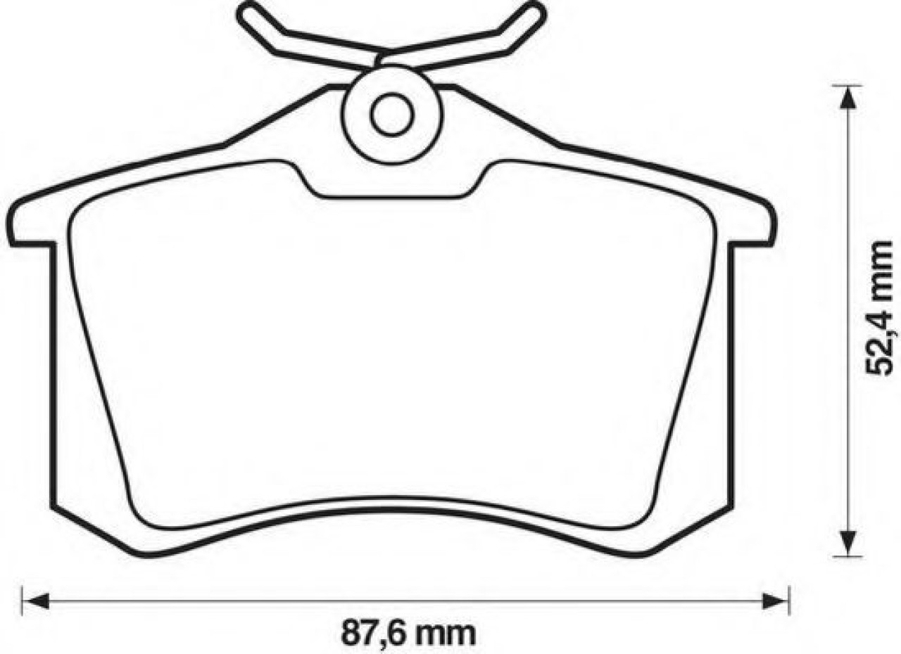 Set placute frana,frana disc PEUGEOT 208 (2012 - 2016) JURID 573032J piesa NOUA