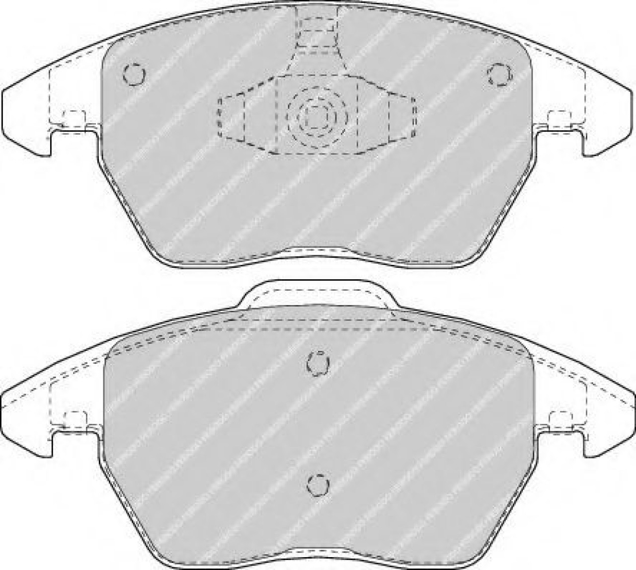 Set placute frana,frana disc PEUGEOT 208 (2012 - 2016) FERODO FDB1728 piesa NOUA