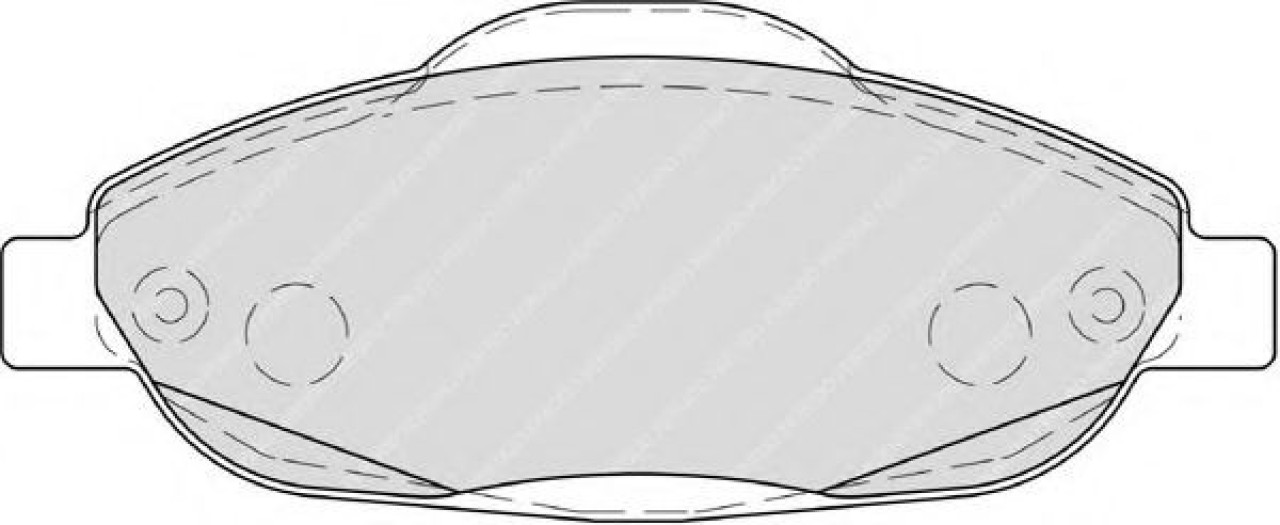 Set placute frana,frana disc PEUGEOT 3008 (2009 - 2016) FERODO FDB4003 piesa NOUA