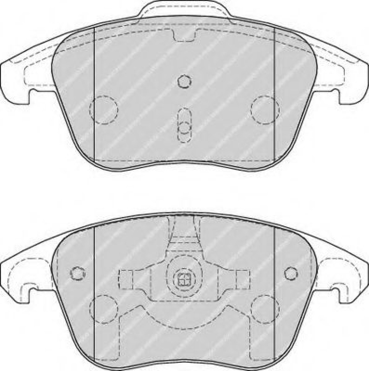 Set placute frana,frana disc PEUGEOT 3008 (2009 - 2016) FERODO FDB1972 piesa NOUA