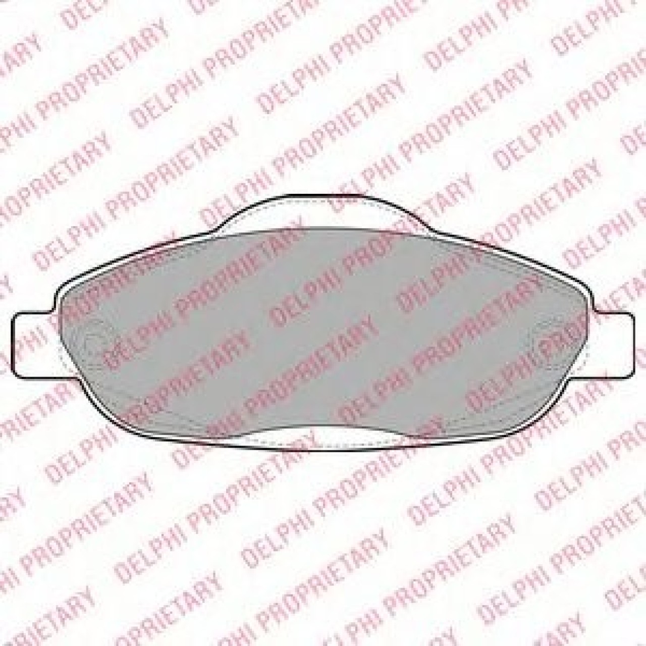Set placute frana,frana disc PEUGEOT 3008 (2009 - 2016) DELPHI LP2070 piesa NOUA