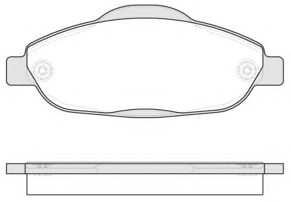 Set placute frana,frana disc PEUGEOT 3008 (2009 - 2016) REMSA 1323.00 piesa NOUA