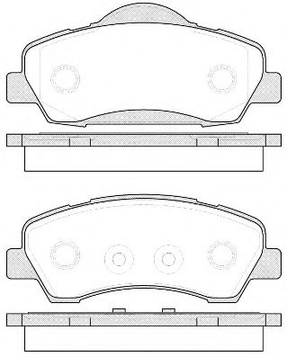 Set placute frana,frana disc PEUGEOT 301 (2012 - 2016) REMSA 1530.00 piesa NOUA