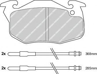 Set placute frana,frana disc PEUGEOT 306 (7B, N3, N5) (1993 - 2003) FERODO FDB719 piesa NOUA