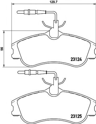 Set placute frana,frana disc PEUGEOT 306 (7B, N3, N5) (1993 - 2003) TEXTAR 2312401 piesa NOUA