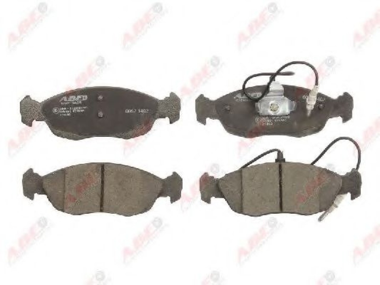 Set placute frana,frana disc PEUGEOT 306 (7B, N3, N5) (1993 - 2003) ABE C1P019ABE piesa NOUA