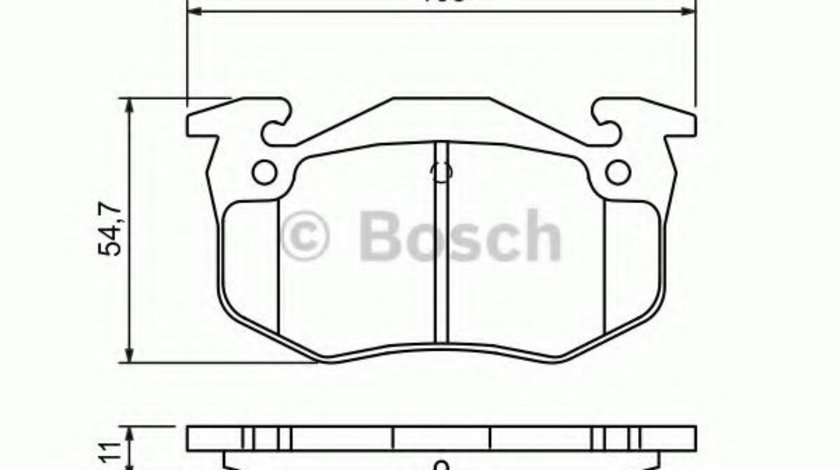 Set placute frana,frana disc PEUGEOT 306 (7B, N3, N5) (1993 - 2003) BOSCH 0 986 460 970 piesa NOUA