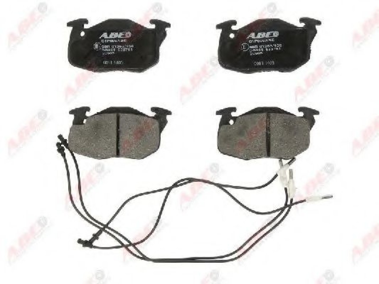 Set placute frana,frana disc PEUGEOT 306 (7B, N3, N5) (1993 - 2003) ABE C1P006ABE piesa NOUA
