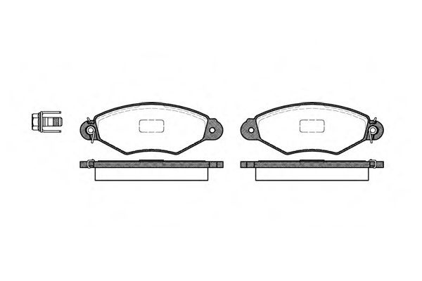 Set placute frana,frana disc PEUGEOT 306 Hatchback (7A, 7C, N3, N5) (1993 - 2003) REMSA 0643.00 piesa NOUA