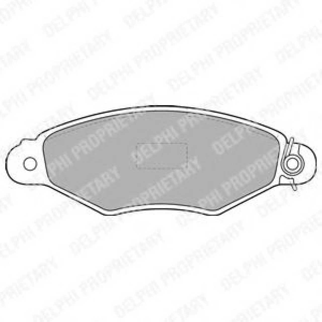 Set placute frana,frana disc PEUGEOT 306 Hatchback (7A, 7C, N3, N5) (1993 - 2003) DELPHI LP1519 piesa NOUA