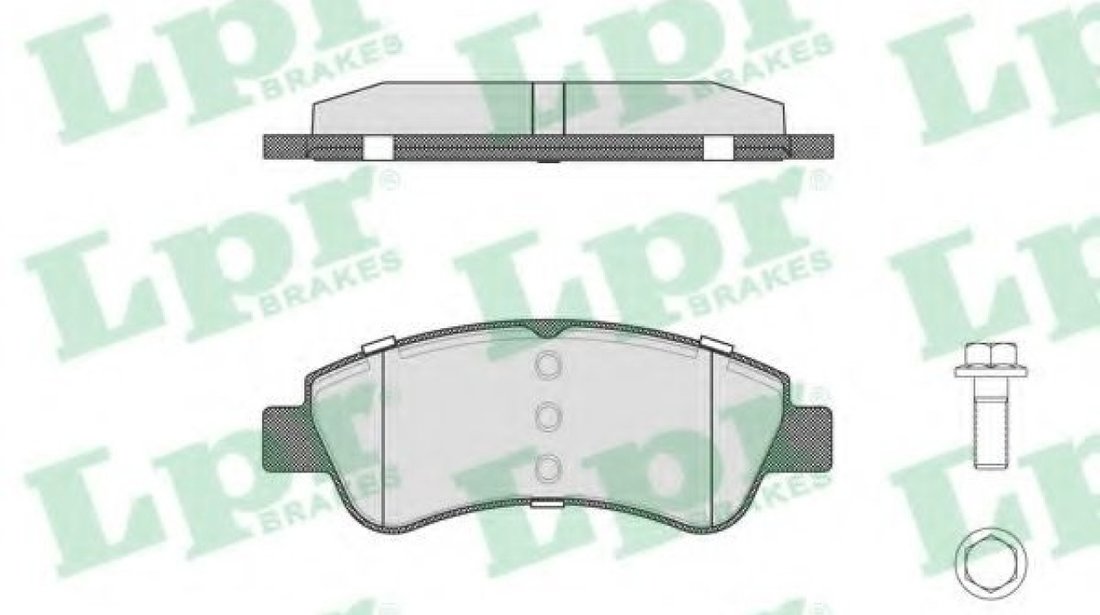 Set placute frana,frana disc PEUGEOT 307 (3A/C) (2000 - 2016) LPR 05P802 piesa NOUA