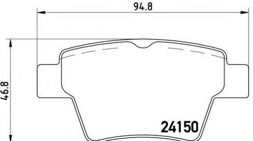 Set placute frana,frana disc PEUGEOT 307 (3A/C) (2000 - 2016) BREMBO P 61 080 piesa NOUA